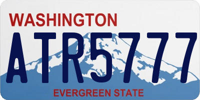 WA license plate ATR5777