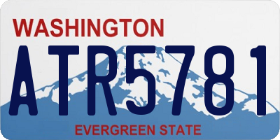 WA license plate ATR5781