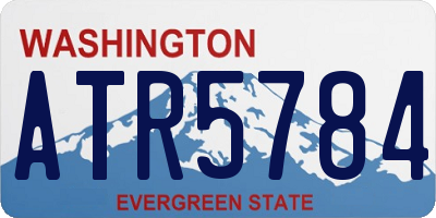 WA license plate ATR5784
