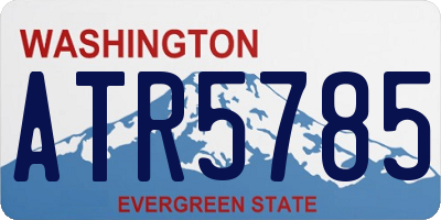 WA license plate ATR5785