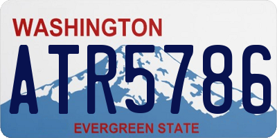 WA license plate ATR5786