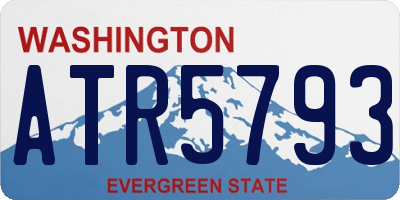 WA license plate ATR5793