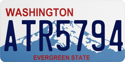 WA license plate ATR5794