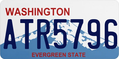 WA license plate ATR5796