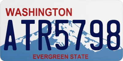 WA license plate ATR5798