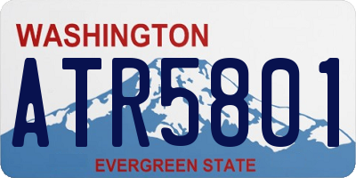 WA license plate ATR5801