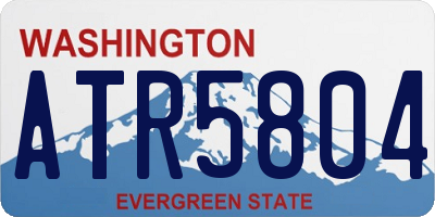 WA license plate ATR5804