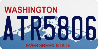 WA license plate ATR5806
