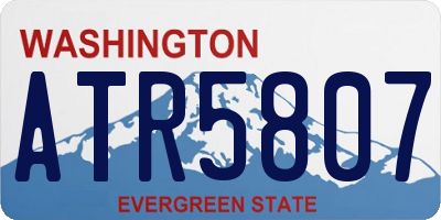 WA license plate ATR5807