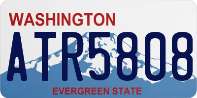 WA license plate ATR5808