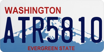 WA license plate ATR5810