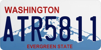 WA license plate ATR5811