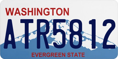 WA license plate ATR5812