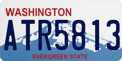 WA license plate ATR5813
