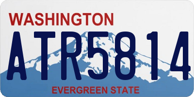 WA license plate ATR5814