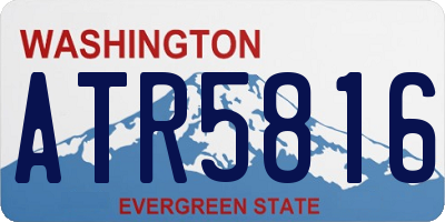 WA license plate ATR5816