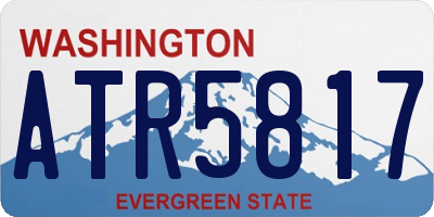 WA license plate ATR5817