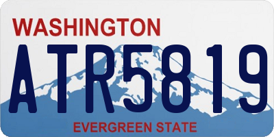 WA license plate ATR5819