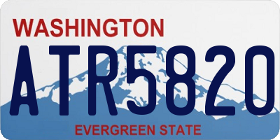 WA license plate ATR5820