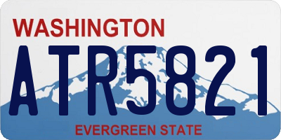 WA license plate ATR5821