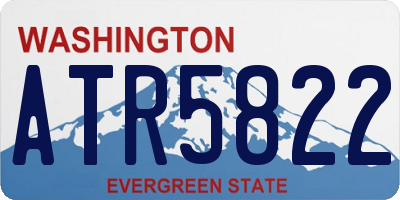 WA license plate ATR5822