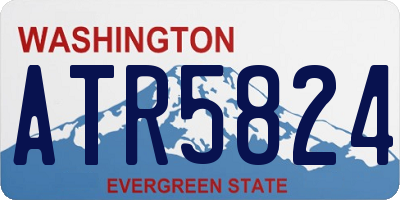 WA license plate ATR5824