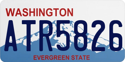 WA license plate ATR5826