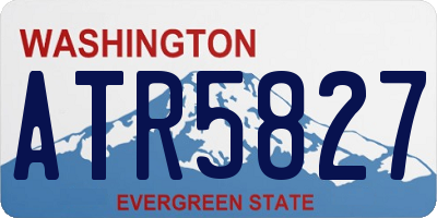 WA license plate ATR5827