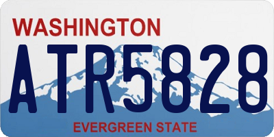WA license plate ATR5828
