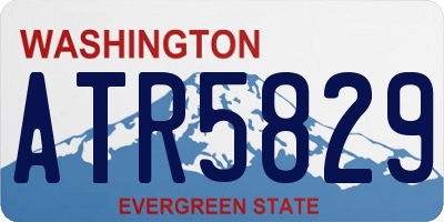 WA license plate ATR5829