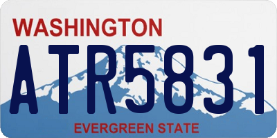 WA license plate ATR5831
