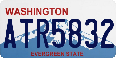 WA license plate ATR5832