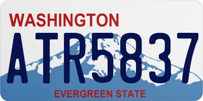 WA license plate ATR5837