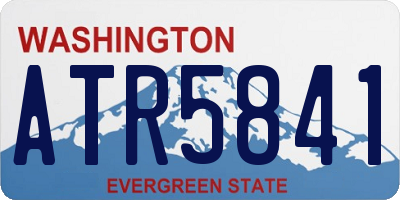 WA license plate ATR5841