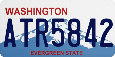 WA license plate ATR5842
