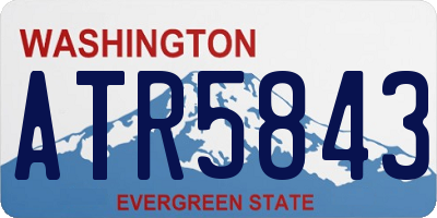 WA license plate ATR5843