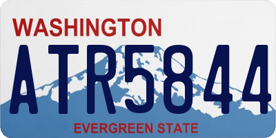 WA license plate ATR5844