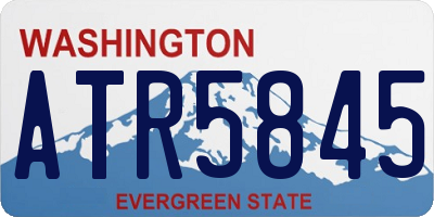 WA license plate ATR5845