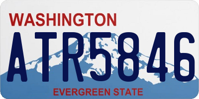 WA license plate ATR5846