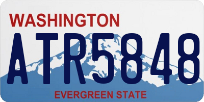 WA license plate ATR5848