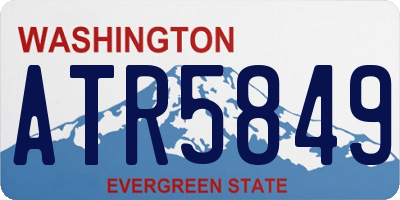 WA license plate ATR5849