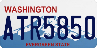 WA license plate ATR5850