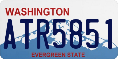 WA license plate ATR5851