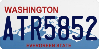 WA license plate ATR5852