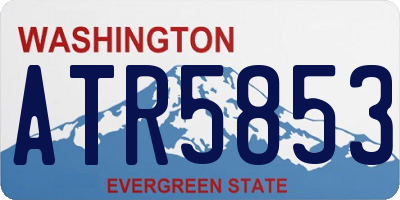 WA license plate ATR5853