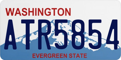WA license plate ATR5854