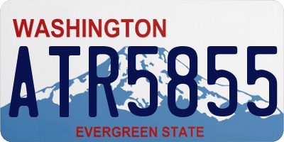 WA license plate ATR5855