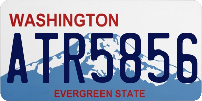 WA license plate ATR5856