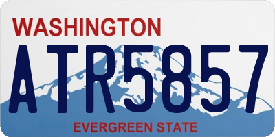 WA license plate ATR5857