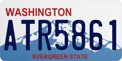 WA license plate ATR5861